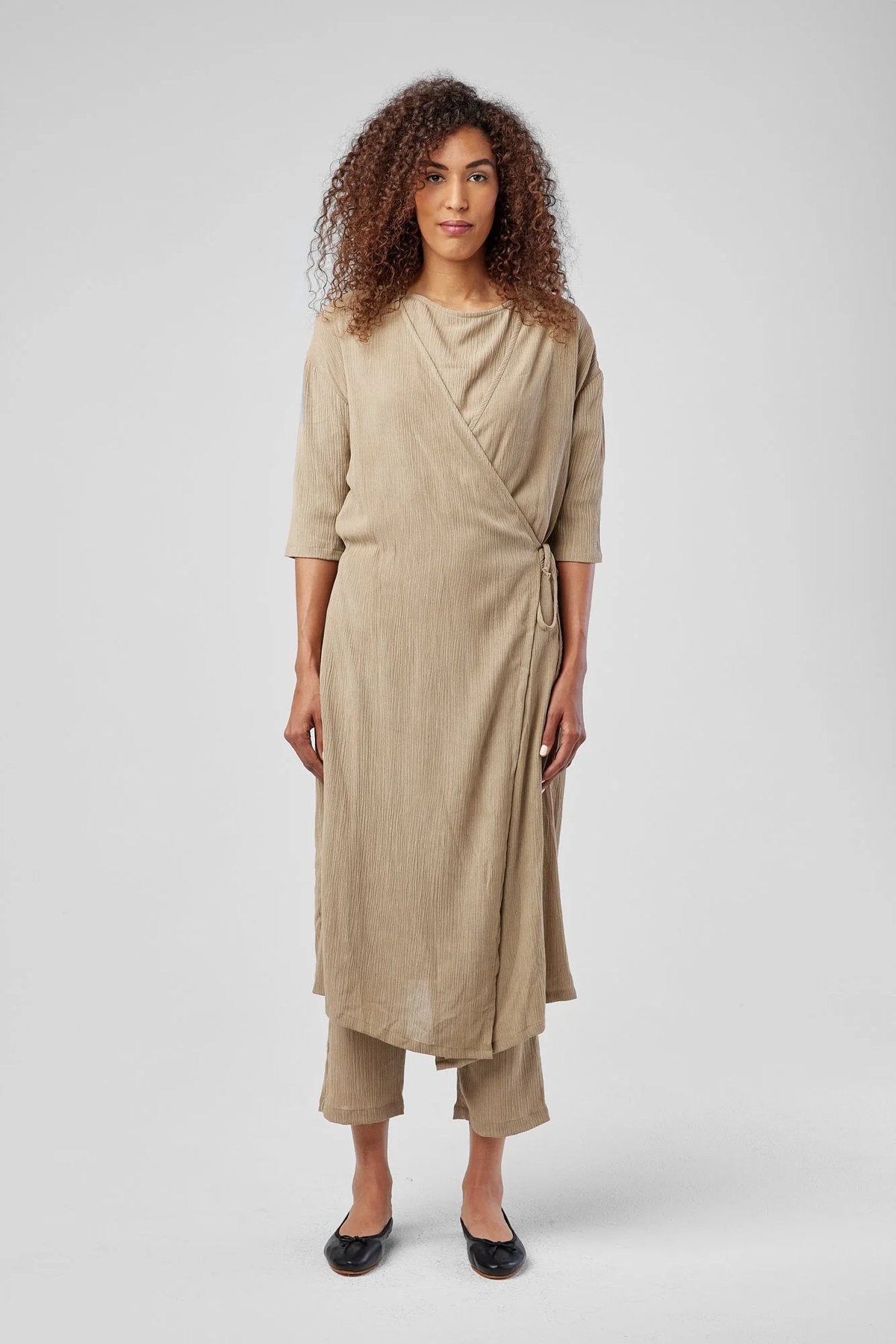 Hospitality Elongated Wrap Dress for Amangiri by Finery.