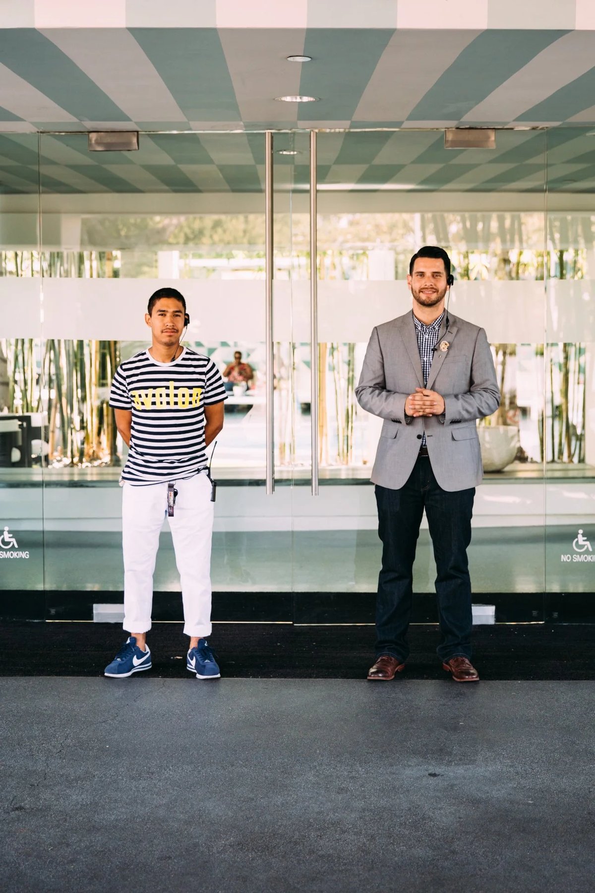 hospitality shirt blazer uniform for avalon beverly hills by finery.