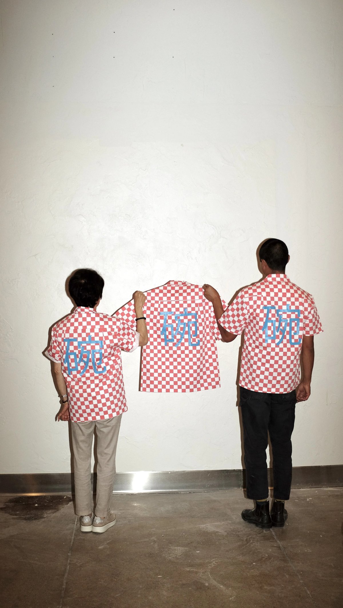 The back of the Woon work shirt collaboration designed by Finery.