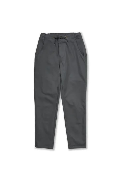 gray hospitality cotton twill drawstring chinos uniform by finery