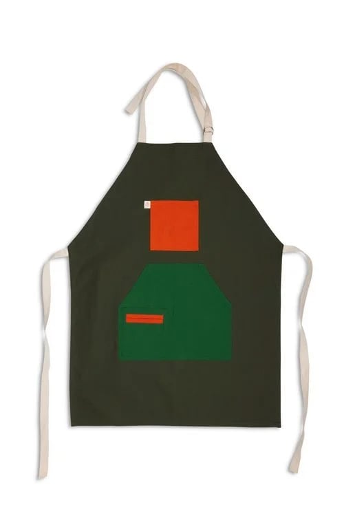 Green Orange Restaurant Aprons Uniforms for Rahel Ethiopian by Finery